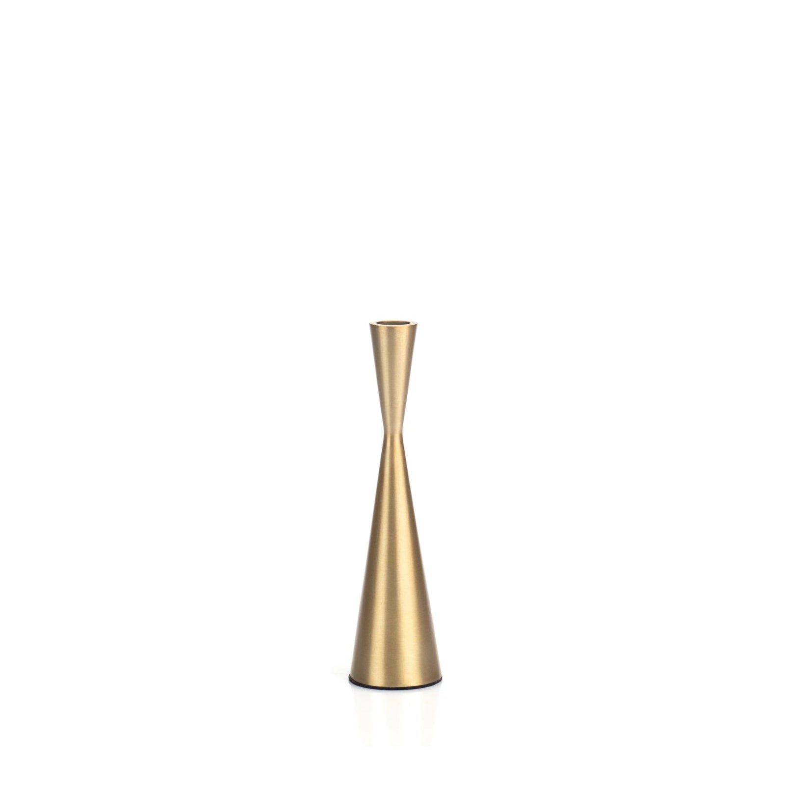 Golden Hourglass Candle Holder