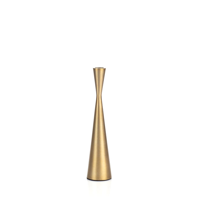 Golden Hourglass Candle Holder