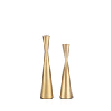 Golden Hourglass Candle Holder