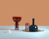 Bicolor Funnel Glass Vase