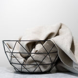 Black Wire Grid Decorative Bowl for both decorative and organizing purpose 