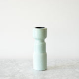 Light Cyan colour totem ceramic candleholder