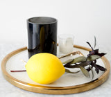 Gold Trimmed Ceramic Tray, ideal for serving and decorating