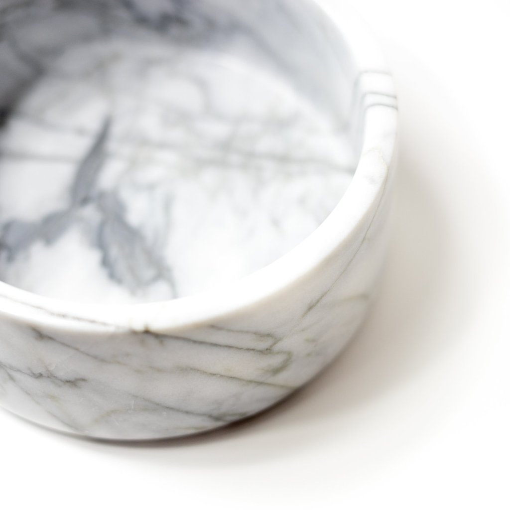 hand carved Iconic Marble planter & bowl