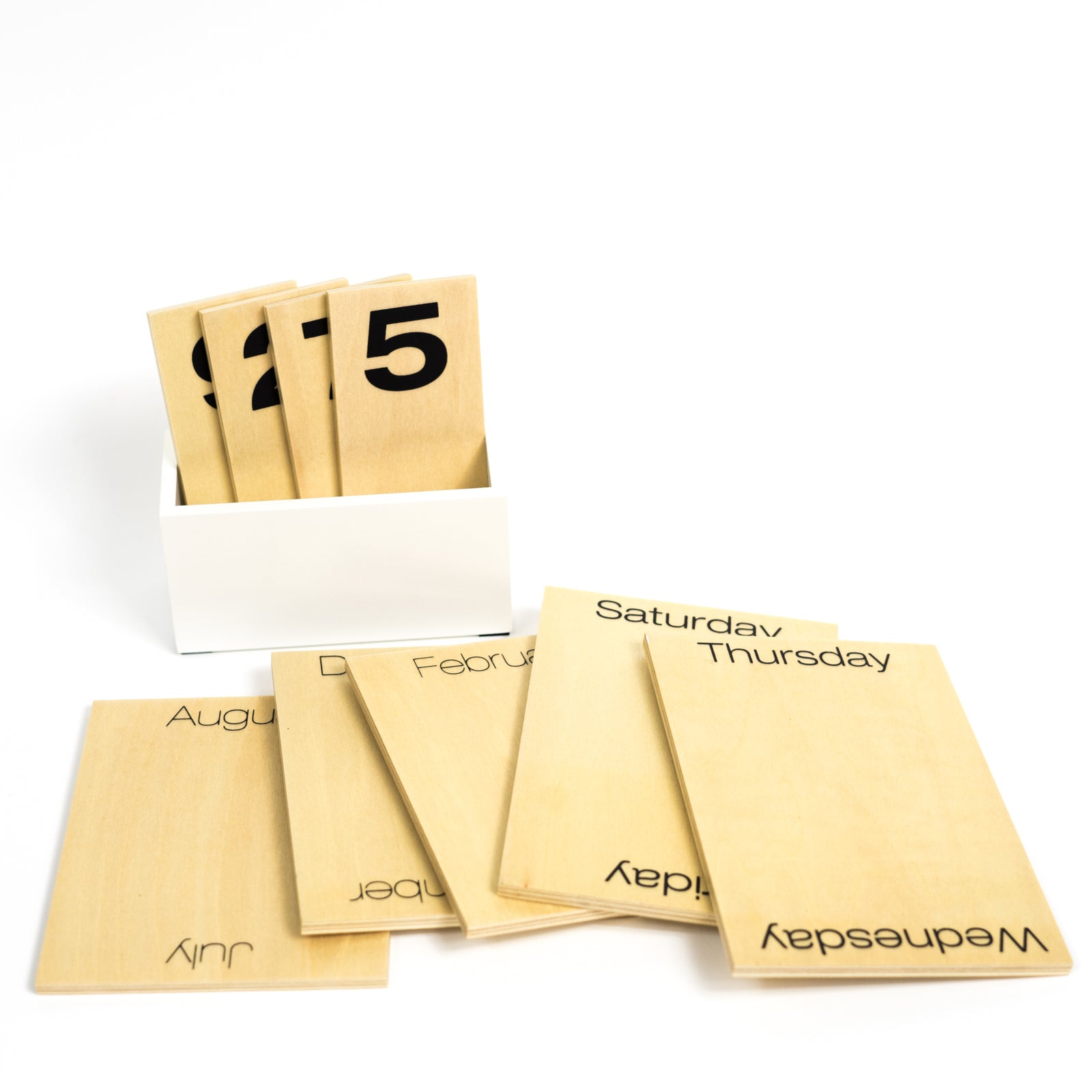 Wooden Shuffle Perpetual Calendar