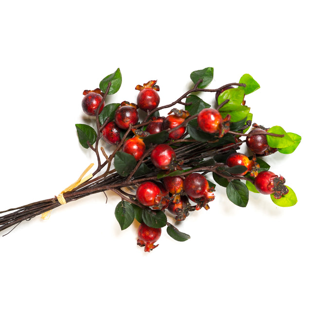Artificial Rose Hip Branch, artificial flower