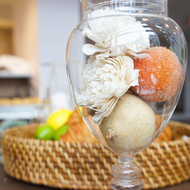 glass ornamental apothecary jars 