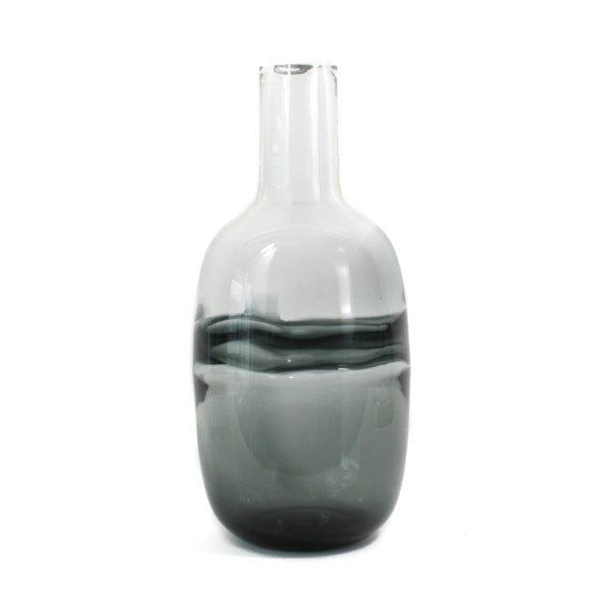 Water Ink Glass Vase, hand crafted, glass blown