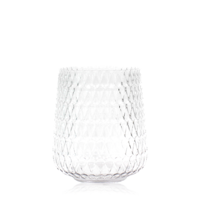 dazzling Crystal Glass Vase with a cylindrical silhouette