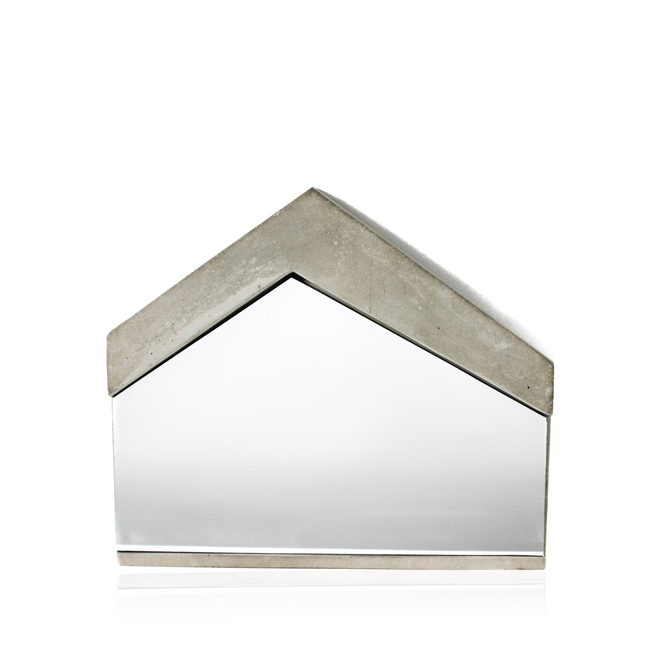 Concrete Framed Mirror, industrial and modern tone