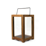 Classic Thailand teakwood lantern with metal handle  , made in Thailand