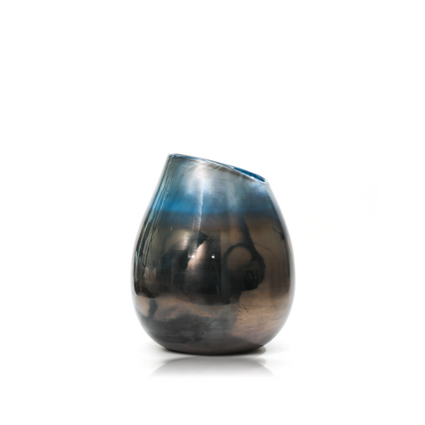 Tinted Maroon Glass Vase