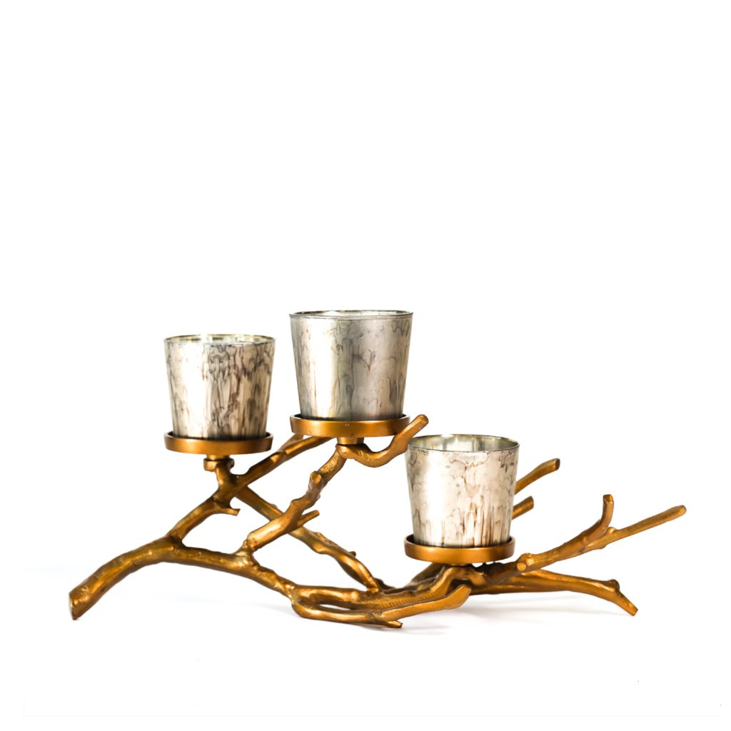 Wood Branch Candelabra