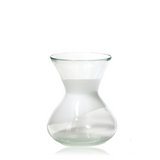 Ivory Patterned Glass Vase