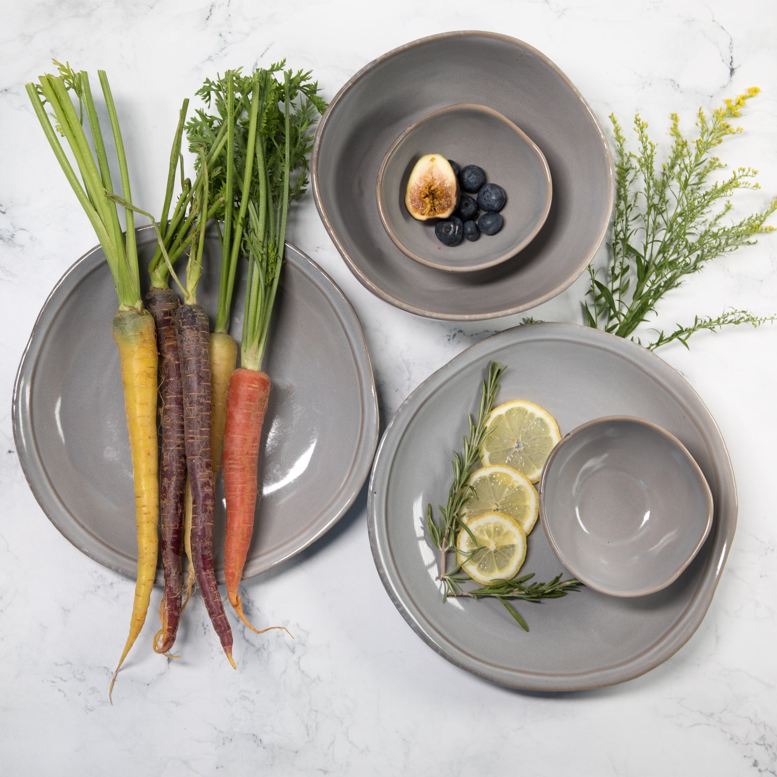 Mist Grey Dinnerware Collection