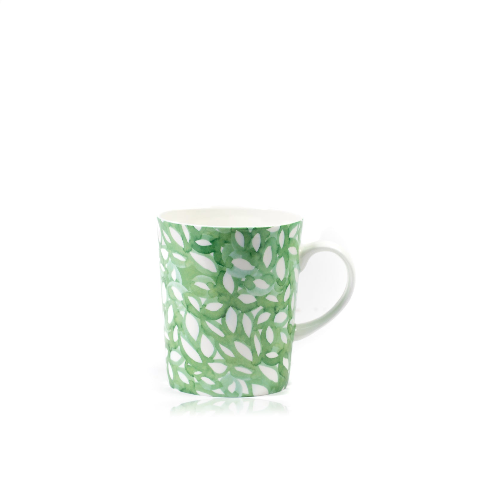 Green Foliage Signature Porcelain Mug