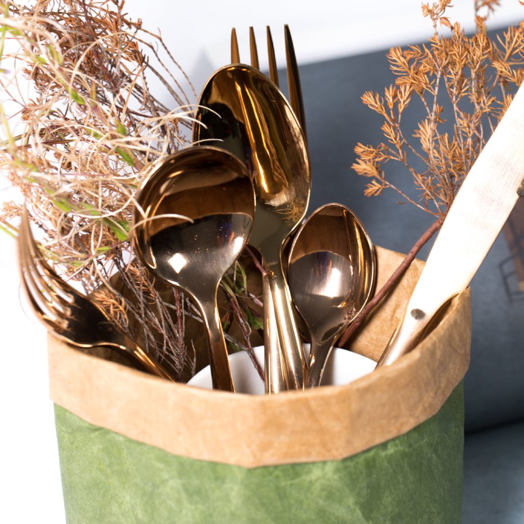 6-Piece Rose Gold Flatware Set