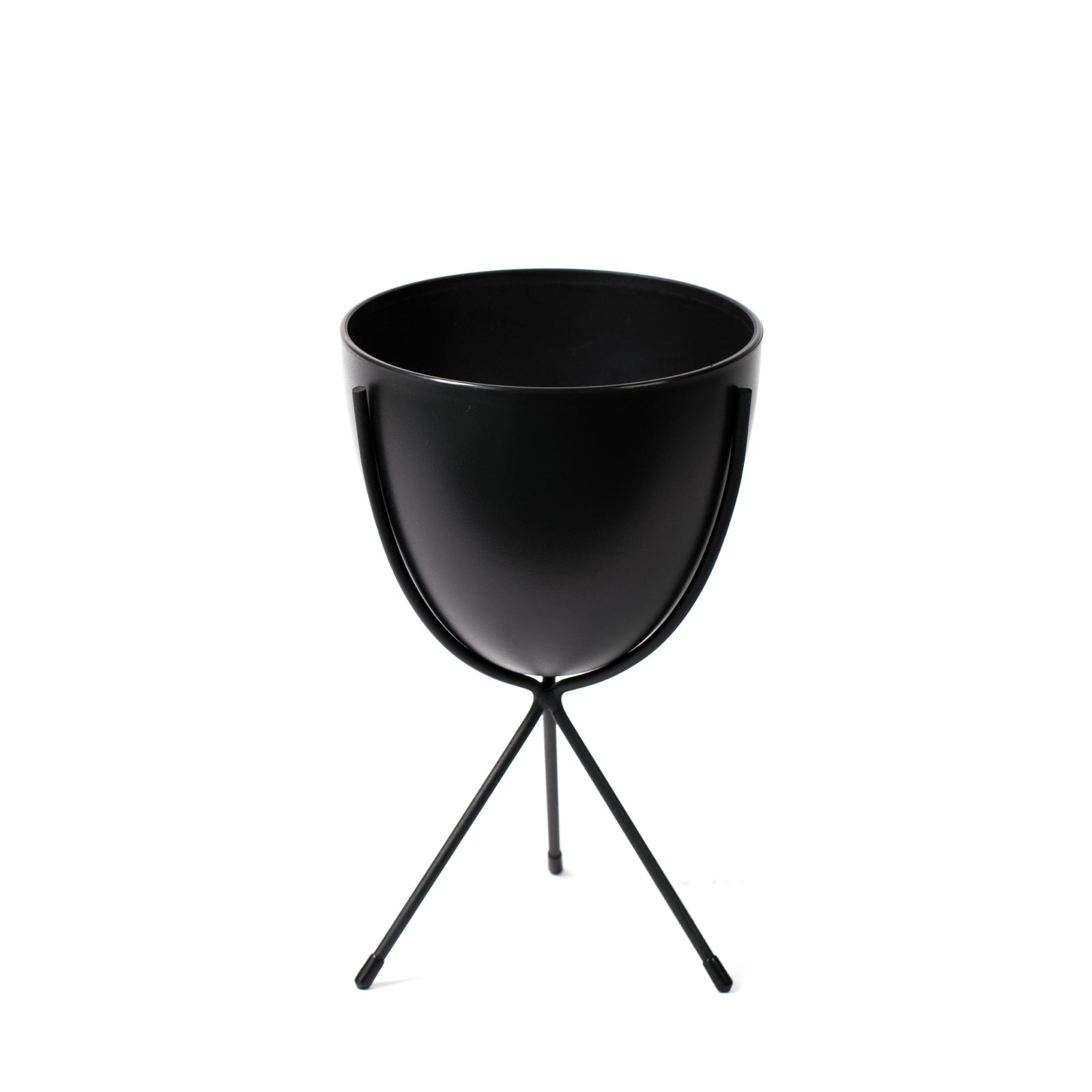 Noir Oval Stand Planter