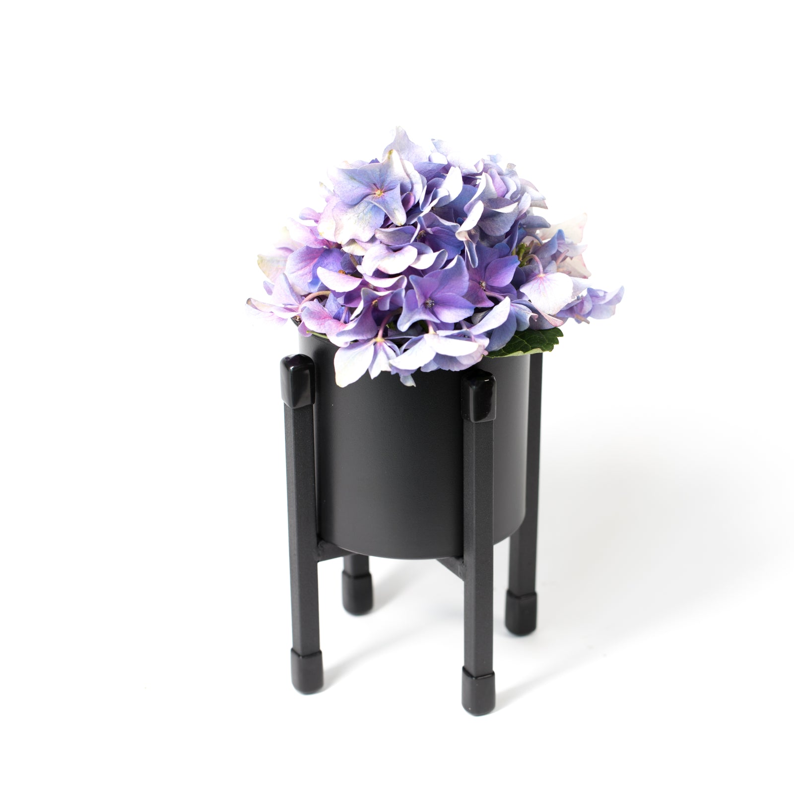 Noir Cylindrical Stand Planter