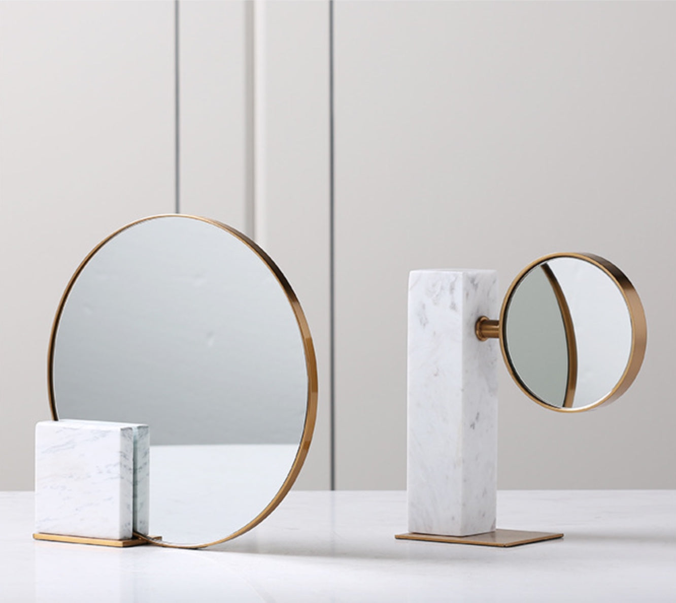 Abstractly Marble Mirror