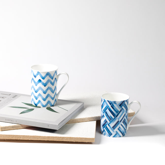 Indigo Stripe Signature Porcelain Mug