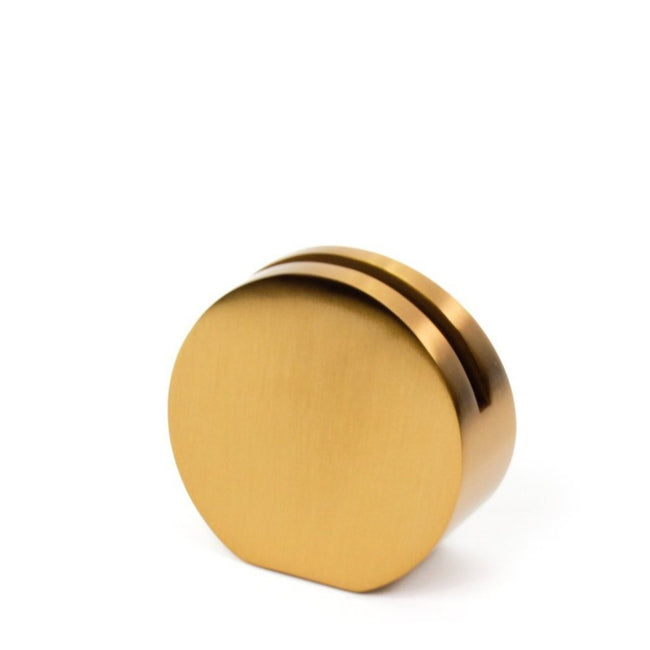 Simple and modern Gold Card Holder in round shape 